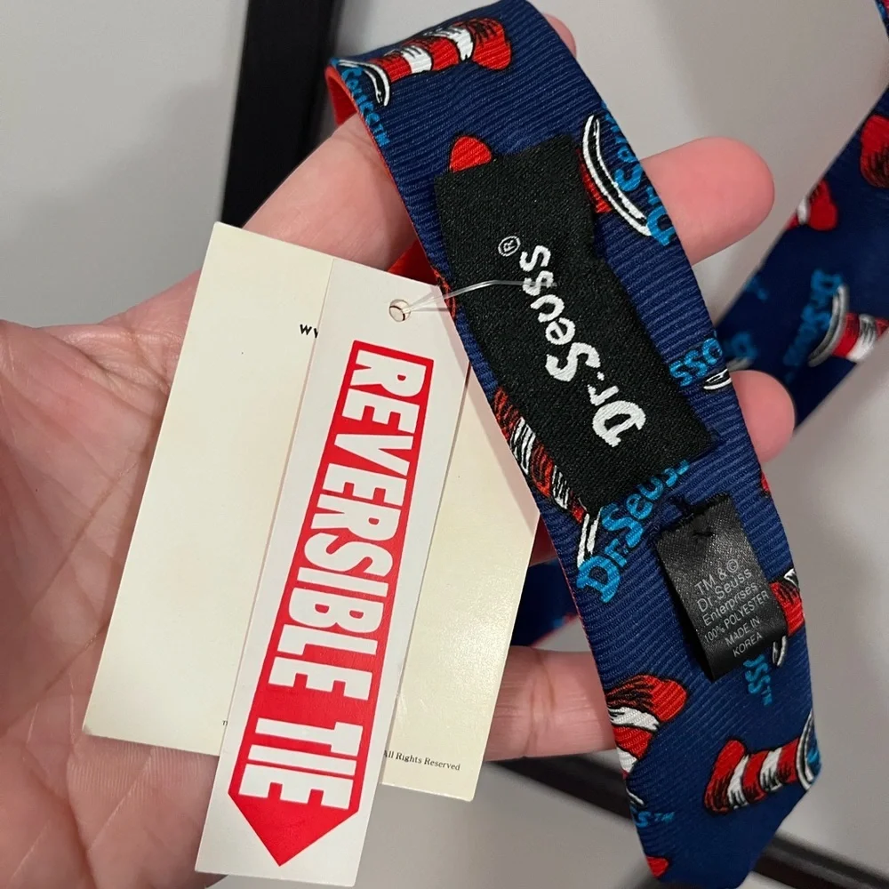 Dr SEUSS Necktie Vintage 2000 Multi Color 100% Polyester Korea Made - New!